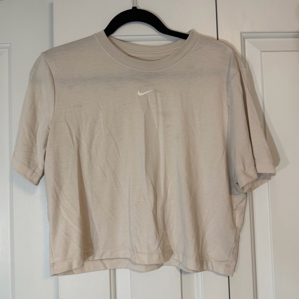 Nike Women's SUPER SOFT Beige Crop Top Size XL